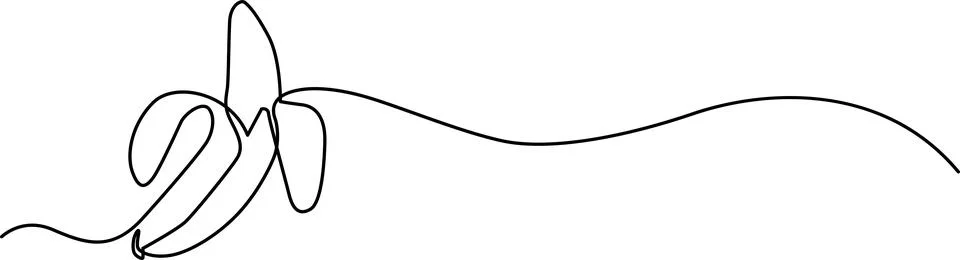 Single banana peel Vector Stock Illustration