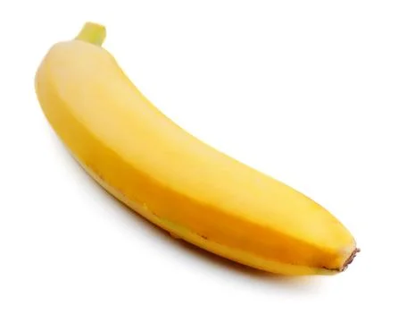 Single banana Foto stock