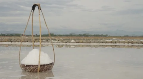 Single Basket Waiting for Transporting Stock Footage 42432859