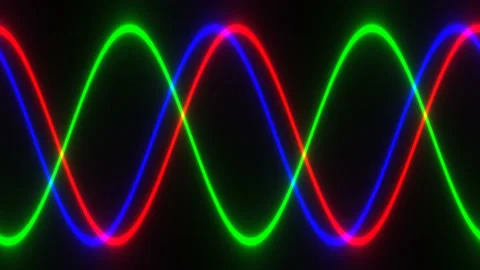 Single Beam of White Splitting Into Rgb Red Green Blue Color Channels Stock Footage 153953984