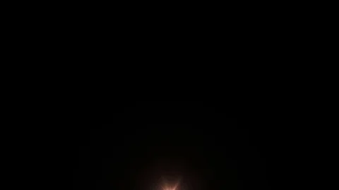 Single beautiful firework against dark background Stock Footage 81393862
