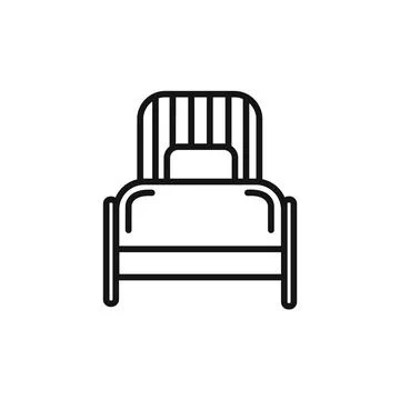 Single Bed Icon vector set collection for web Stock Illustration