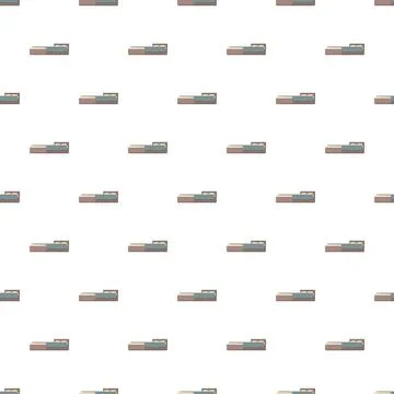 Single bed pattern creating bedroom furniture background Stock Illustration