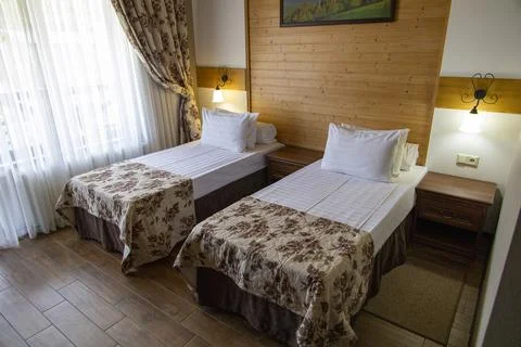 Single bed room Stock Photos