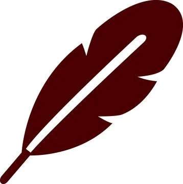 Single bird feather graphic design symbol イラスト素材