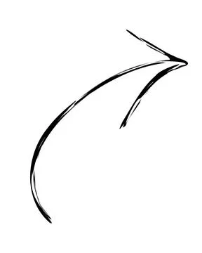 Single black arrow Stock Illustration