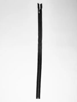 Single black cord with pull tab studio shot Stock Photos