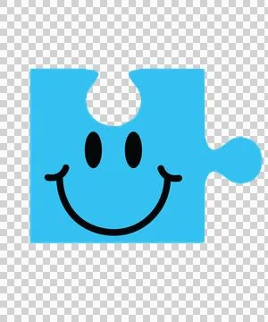 Single Black Jigsaw Puzzle Piece With One Tab notch Stock Illustration