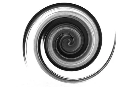 Single Black Swirl Pattern Stock Illustration