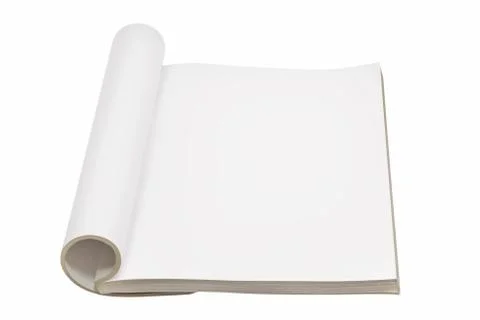 Single blank open book Stock Photos