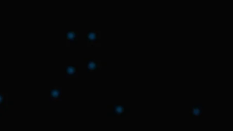 A single blue pixel glowing in the vast and deep darkness of the void Stock Footage 339618228