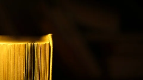 Single Book Isolated. Camera moving on Dolly Video stock 113160682