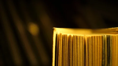 Single Book Isolated. Camera moving on Dolly Stock Footage 113161645