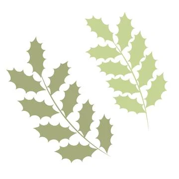 Single botanical element isolated on white background. Stock Illustration