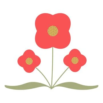 Single botanical element isolated on white background. Stock Illustration