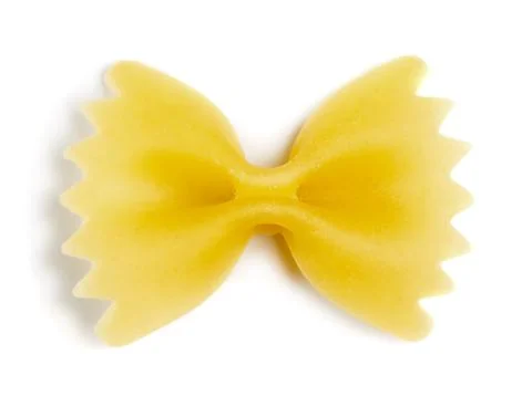 Single bow tie pasta Stock Photos