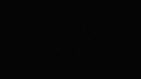 A single bright white firework explosion illuminating the dark night sky Stock Footage 339616450