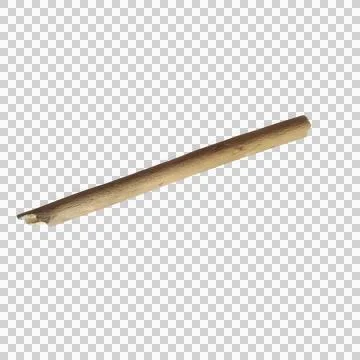 Single brown cinnamon stick isolated on a transparent background Фото