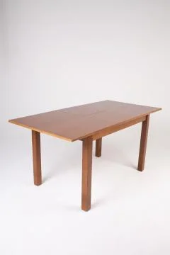 Single brown table with empty surface on an isolated white background Stock Photos