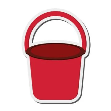 Single bucket icon Stock-Illustration