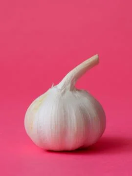 Single bulb of garlic Stock Photos