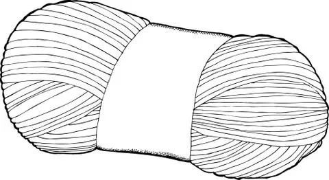 Single bundle of yarn Stock Illustration