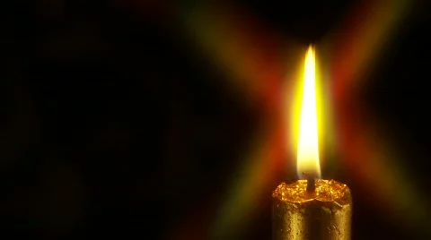 Single Burning Candle, Star Filter 1 動画素材 454440