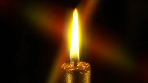 Single Burning Candle, Star Filter 3 動画素材 454448