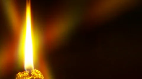 Single Burning Candle, Star Filter 2 Vídeos de archivo 454473