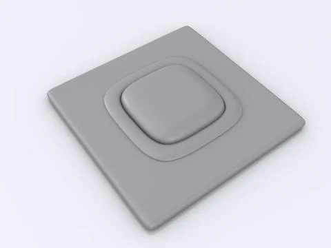 Single button. 3d single button. 3d Copyright: xZoonar.com/SerhiixPavlovx ... Stock Photos