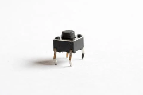 Single Button-shaped switch Stock Photos