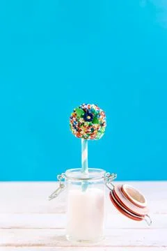 Single cake pop Stock Photos