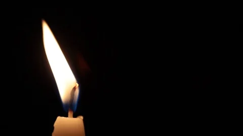 Single Candle Stock Footage 120775512