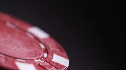 Single casino token / chip Stock Footage 54119669