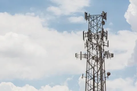 Single Cell Phone Tower Stock Photos