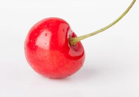 Single cherry isolated Stock Photos