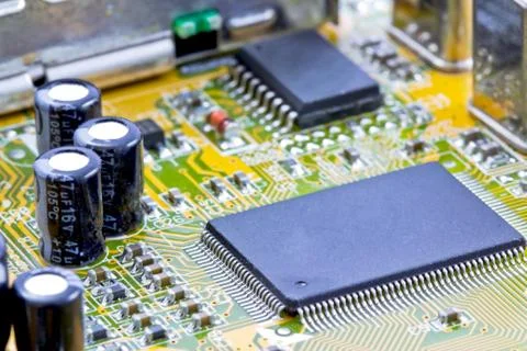 Single chip to digitize, decode video and capture Fotos Stock