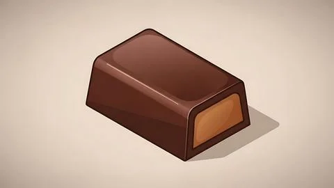 Single chocolate bar Stock Illustration