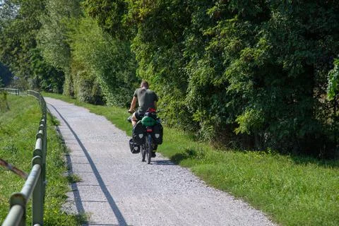 Single Ciclist I Stock Photos