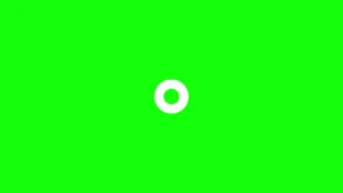 Single circle ripple burst on green screen with subtle animation, 4K Stock Footage 313780726