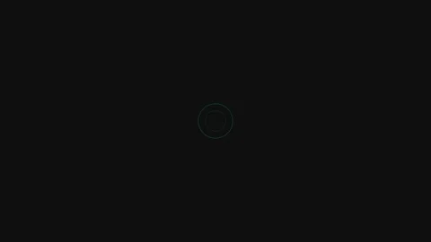 A single circular button centered against a stark and minimalist black back.. Stock Footage 339614622