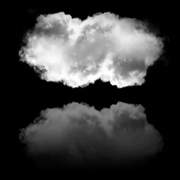 Single cloud illustration Stock Illustration