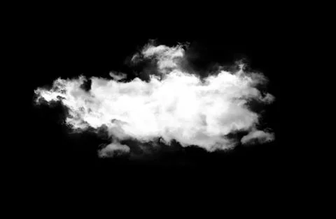 Single cloud over blue background 스톡 일러스트