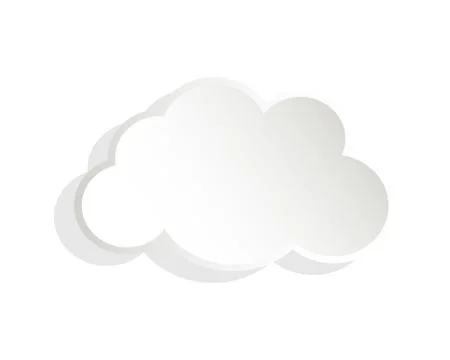Single cloud shape icon 스톡 일러스트