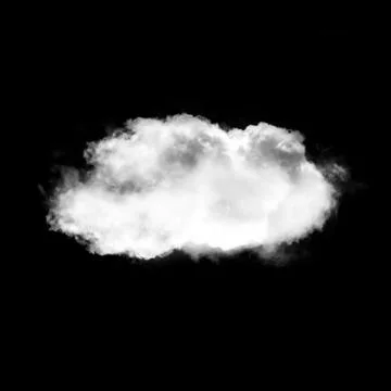 Single cloud shape 스톡 일러스트
