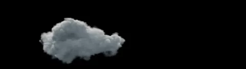 Single Cloud White01 Stock Footage Stock Footage 335852297