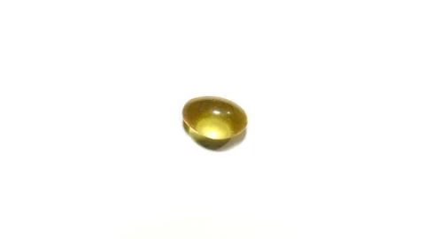 Single Cod liver oil  or fish oil gel capsule. Stock Photos