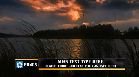 Single Color Lower Third Stock After Effects