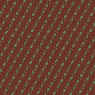Single-color tree-form pattern single-line repeat pattern in pale leaf, tan.. Stock Illustration