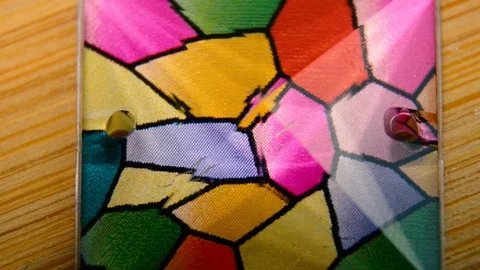 A single colorful diamond rotating  스톡 동영상 107578422